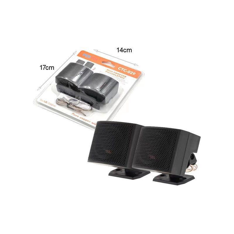 Pervoi Σετ Mini Tweeter Ηχεία Αυτοκινήτου 500W CTC-029 μαύρο 2τμχ - Car Mini Tweeter speakers PerVoi