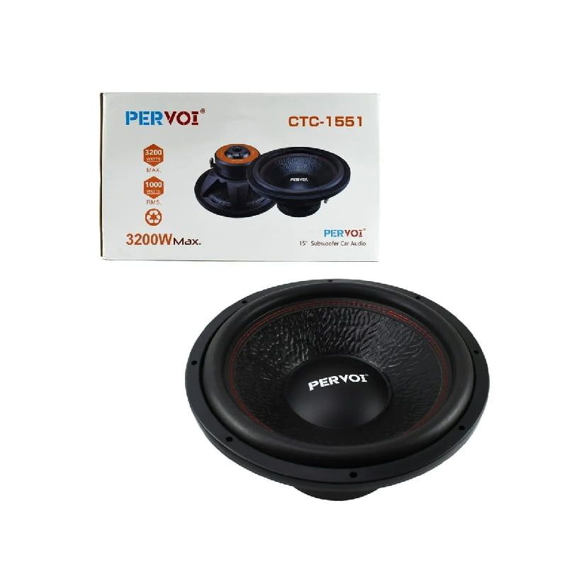 Pervoi Subwoofer Αυτοκινήτου 15″ Horn 3200W 75OZ PERVOI CTC-1551 - Active subwoofer PerVoi