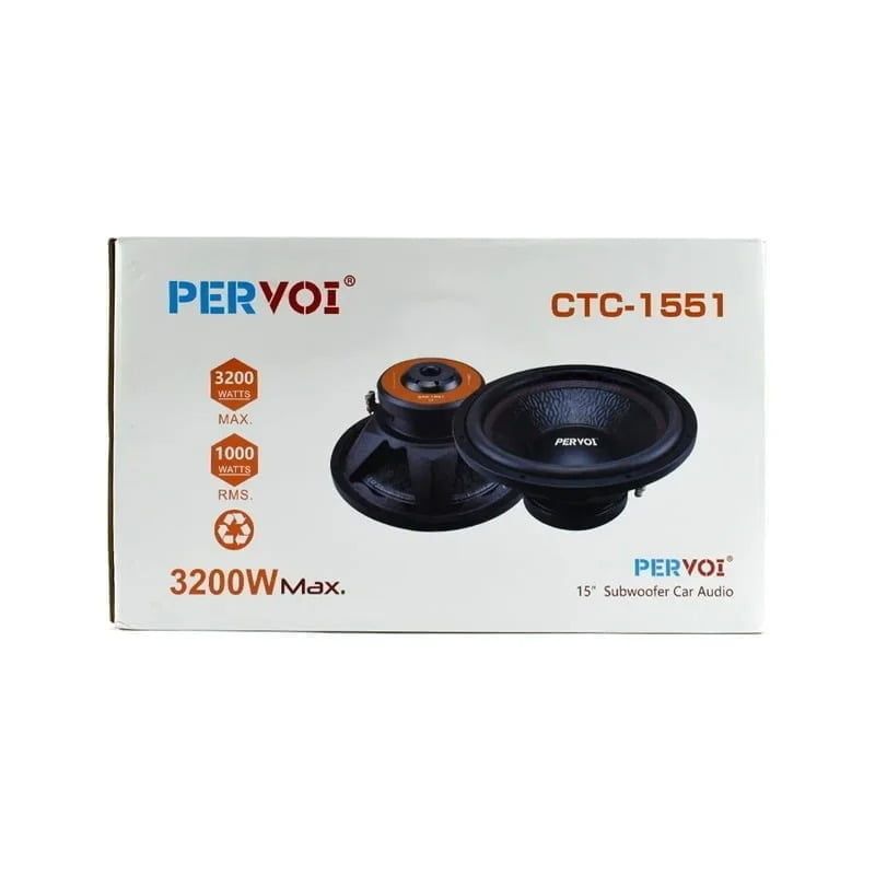 Pervoi Subwoofer Αυτοκινήτου 15″ Horn 3200W 75OZ PERVOI CTC-1551 - Active subwoofer PerVoi