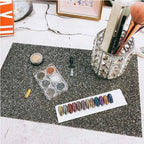 Σουπλά μανικιούρ με κρύσταλλα 40*24cm – Nail art hand pad - Πράσινο OEM
