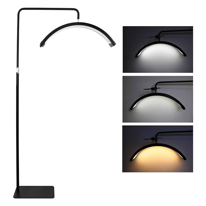 Επαγγελματική λάμπα Half Moon 3200K- 5600K HD-M6X 36W - LED Moon Light - Μαύρο OEM